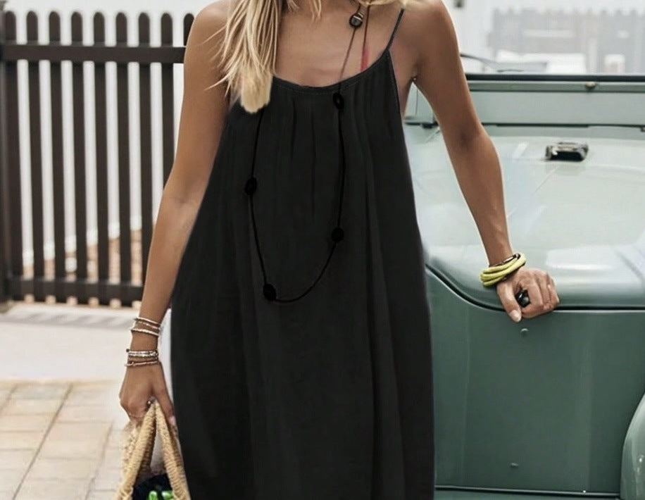 Minivestido con seda, espalda abierta y liso - Blanco
