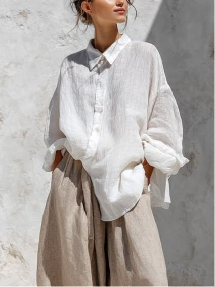 Conjunto Casual Blanco Manga Larga - Blanco