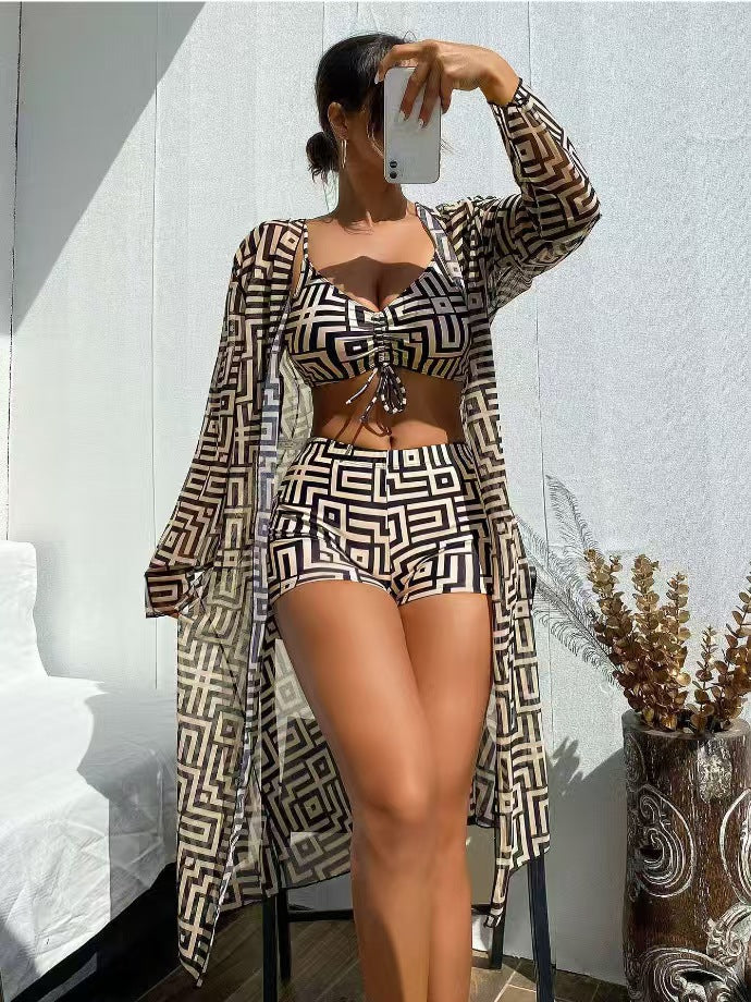 Bañador con estampado - Negro