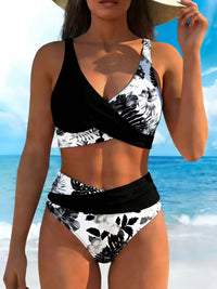 Bikini Sexy con estampado floral - Rojo