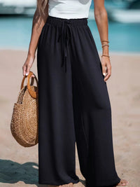 Pantalón Casual Corte Holgado con pierna ancha - Caramelo