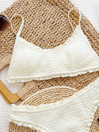 Bikini Sexy Beige con plisado