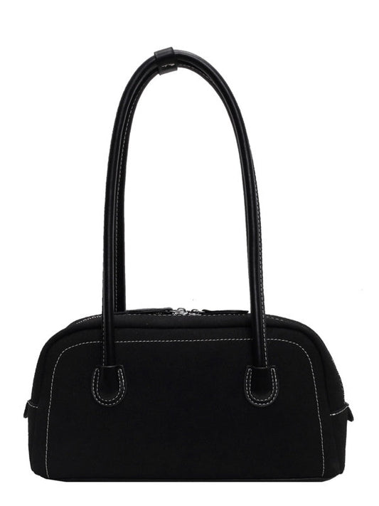 Bolso de Hombro Efecto Lana Tipo Almohada