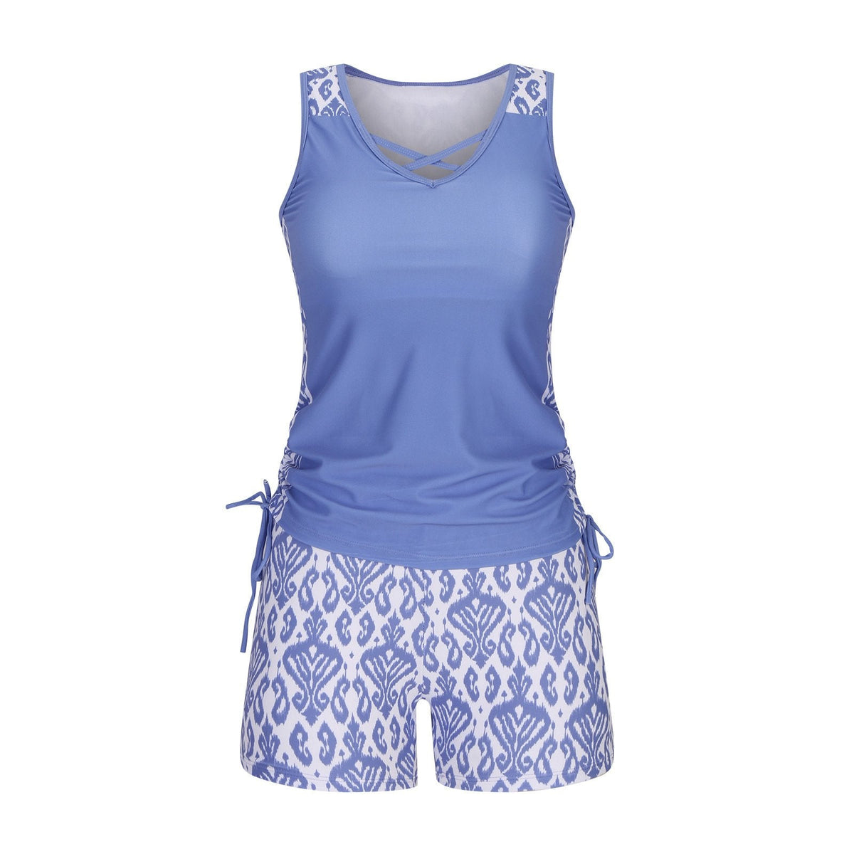 Bañador Boho con estampado - Azul