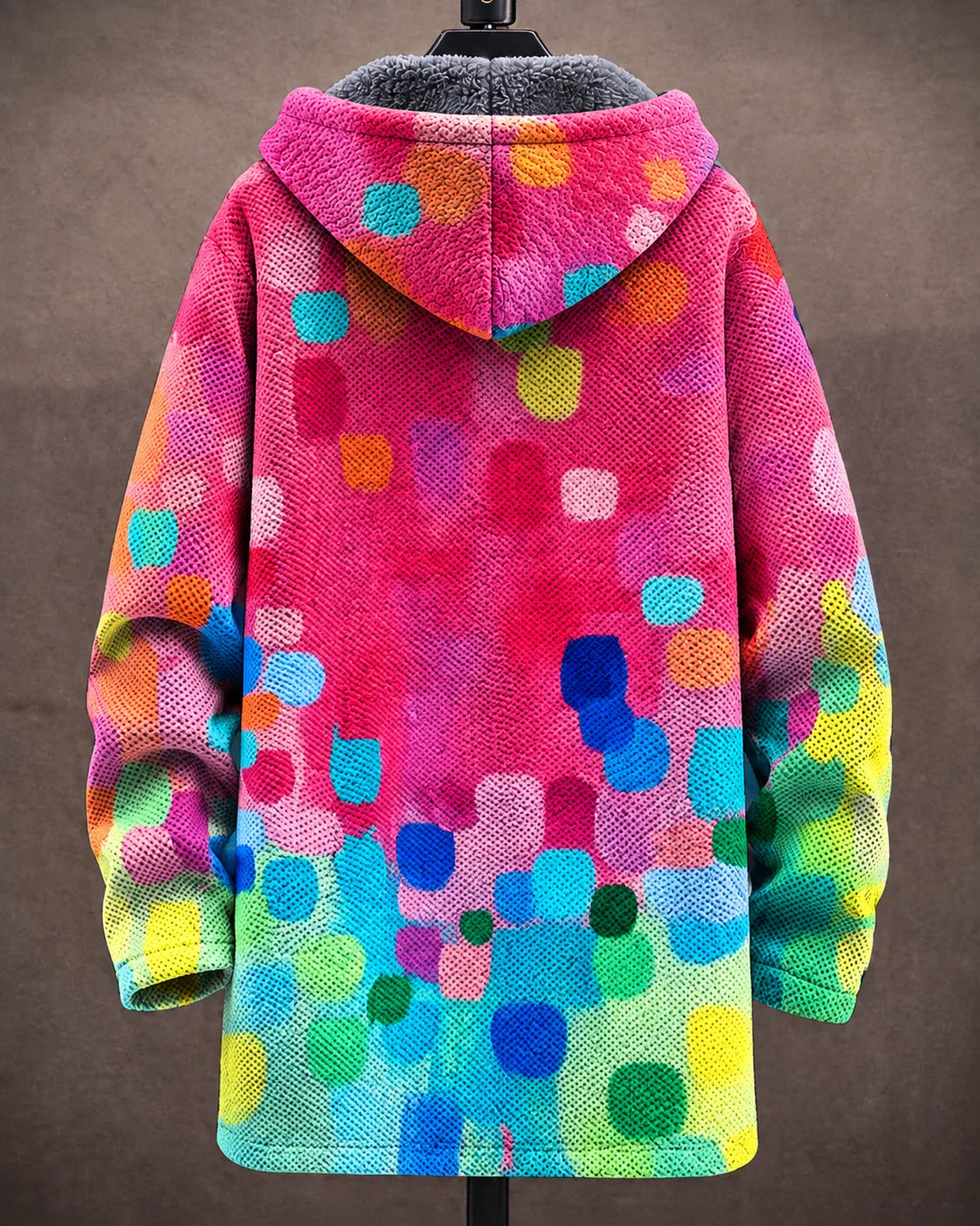 Rosalie Confetti Bloom Hooded Jacket - back