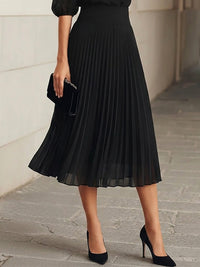 Conjunto Negro con gasa y plisado - Negro