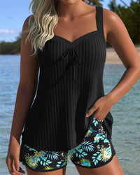 Κάρλα | Tankini με Ρίγες και Σορτς Παραλίας