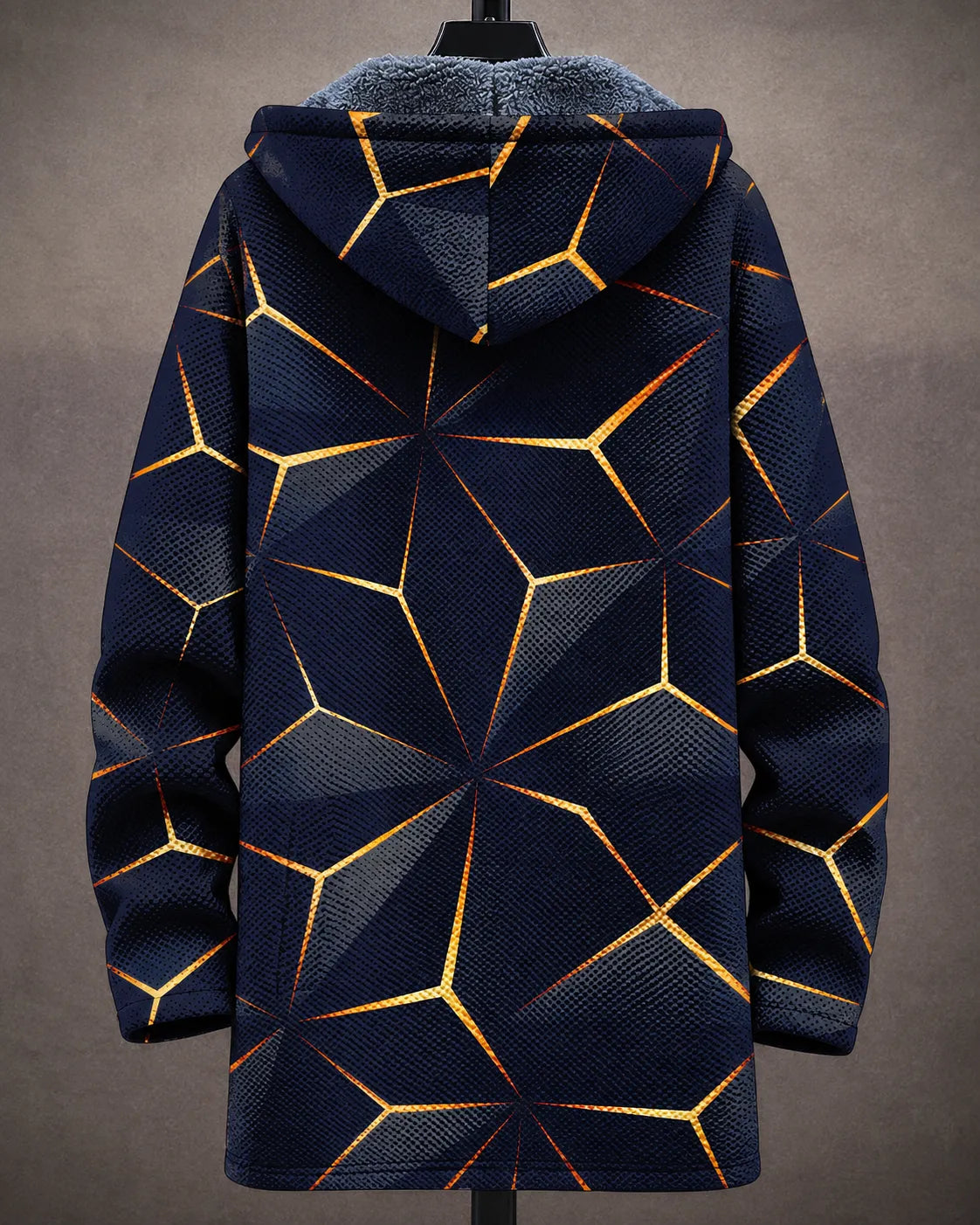 Celestine Geometric Hooded Jacket - back
