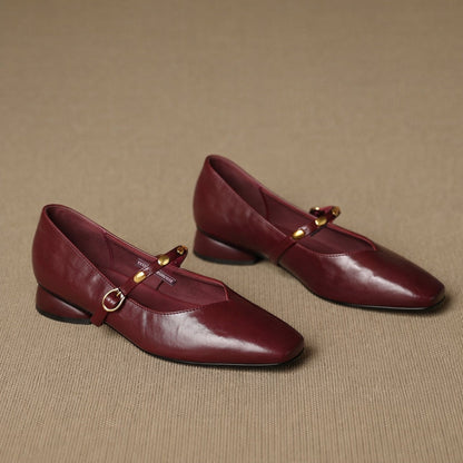 Zyra | Genuine Leather Flats