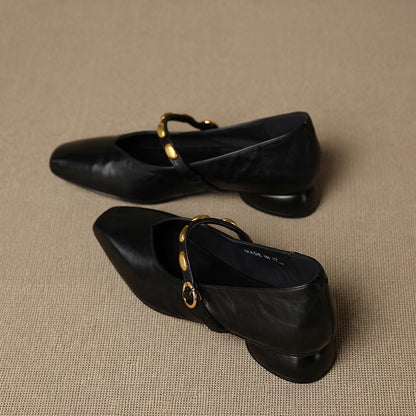 Zyra | Genuine Leather Flats