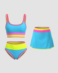 Bikini con contraste - Rojo
