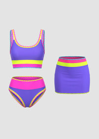 Bikini con contraste - Morado