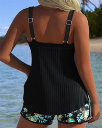 Κάρλα | Tankini με Ρίγες και Σορτς Παραλίας
