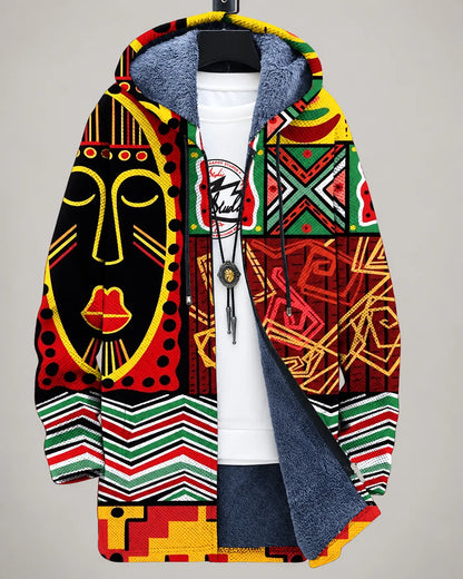 Rosalie Confetti Bloom Hooded Jacket - Tribal Ember