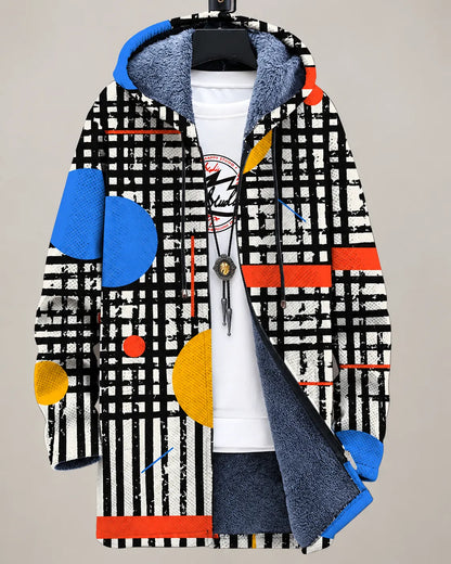 Elara Mountain Vista Hooded Jacket - Urban Mosaic