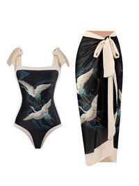 Bañador con gasa - Azul Oscuro Mármol