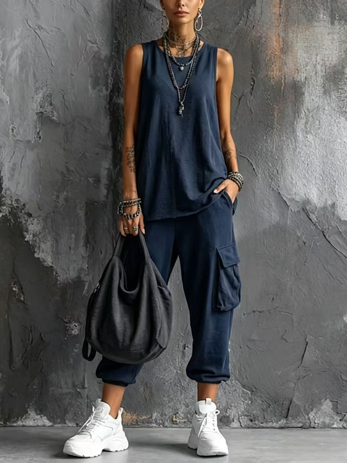 Conjunto Casual - Verde Militar