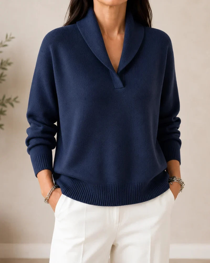 Harrington Soft V-Neck Jumper for Women