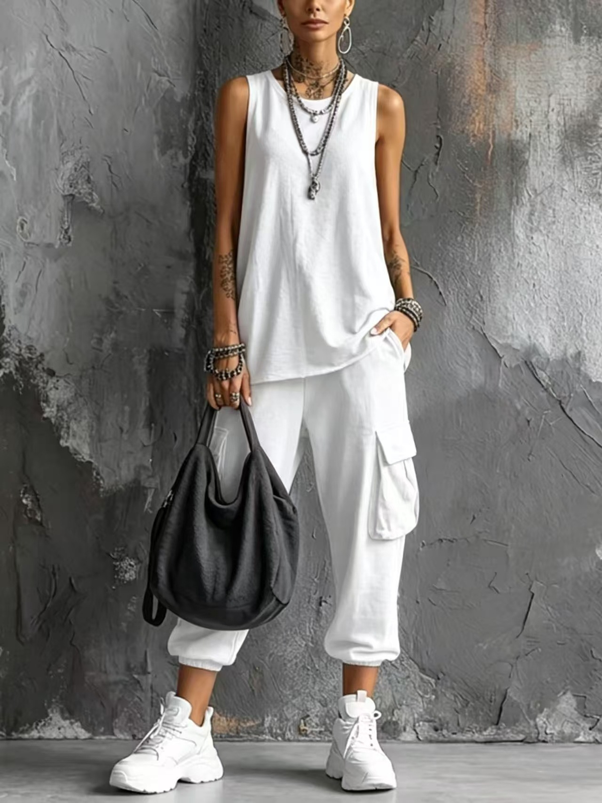 Conjunto Casual - Gris Oscuro