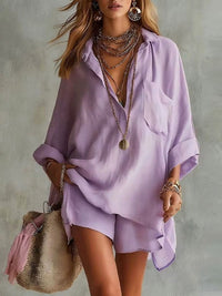 Conjunto Playa Oversize con bolsillo - Verde