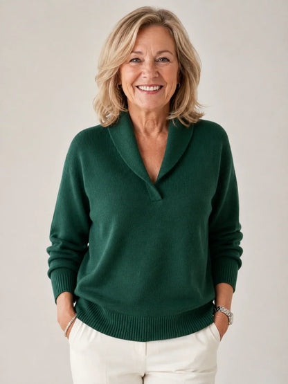 Harrington Soft V-Neck Jumper for Women