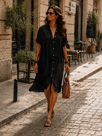 Vestido Casual Boho Corte Holgado - Blanco