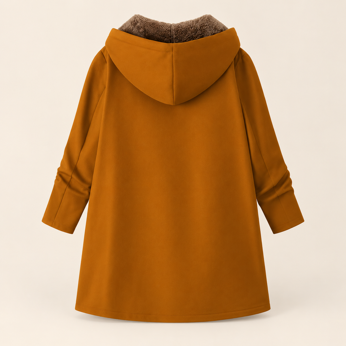Evelyn | Cozy Sherpa-Lined Hooded Coat