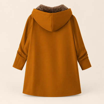 Evelyn | Cozy Sherpa-Lined Hooded Coat