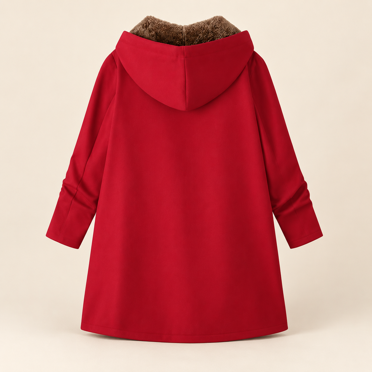 Evelyn | Cozy Sherpa-Lined Hooded Coat