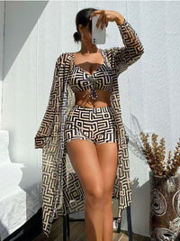 Bañador con estampado - Negro