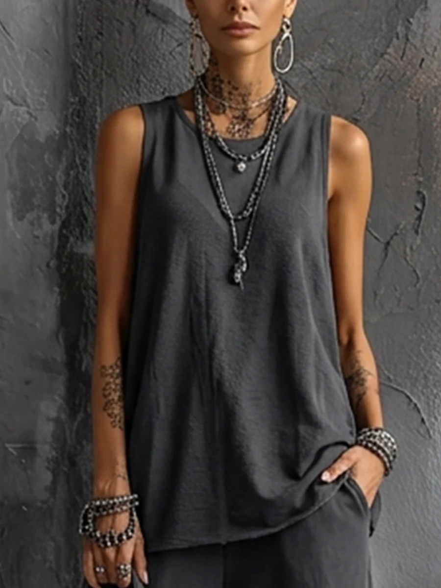 Conjunto Casual - Gris Oscuro