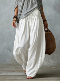 Conjunto Gris y Blanco Corte Holgado con hombros descubiertos - Gris y Blanco