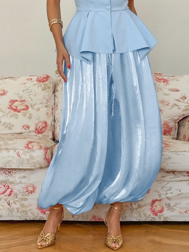 Pantalón Corte Holgado - Albaricoque