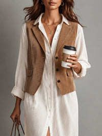 Conjunto de Dos Piezas Blanco con pana - Blanco