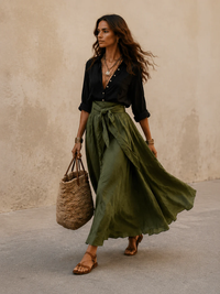 Conjunto de Dos Piezas - Negro y Verde