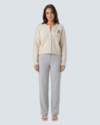 Cardigan Love Vanilla - fondo gris