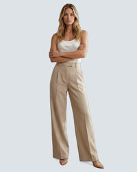 Elise Pantalon Sastre Pata Ancha - fondo gris