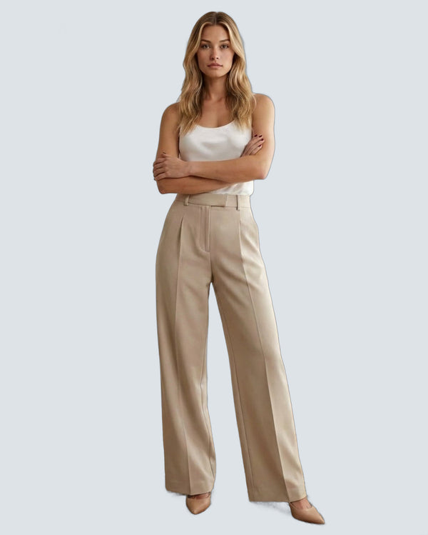 Elise Pantalon Sastre Pata Ancha - fondo gris