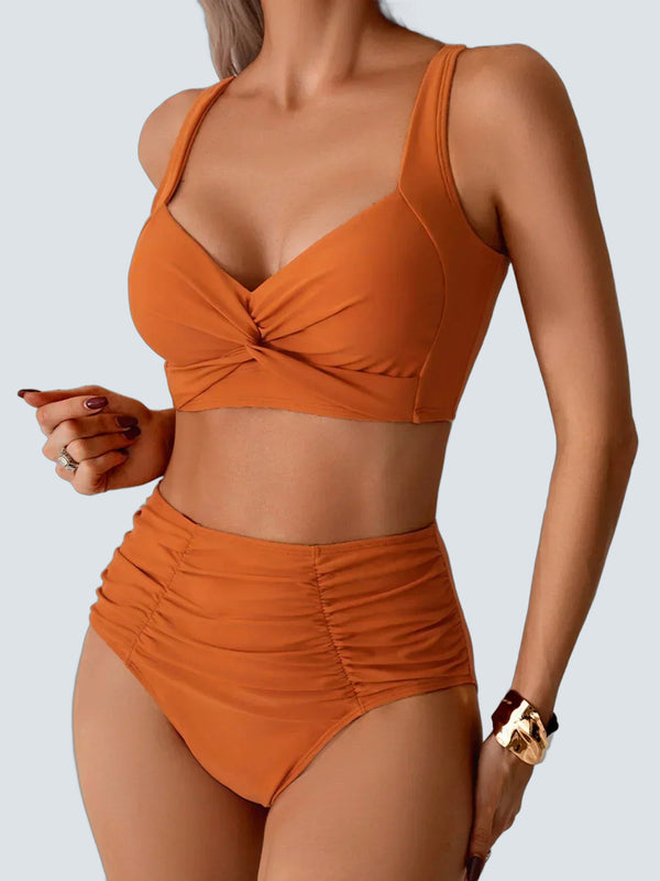 Nicoletta Bikini Bandeau - fondo gris