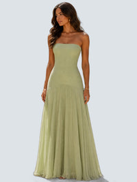 Vestido Hombros Descubiertos - fondo gris