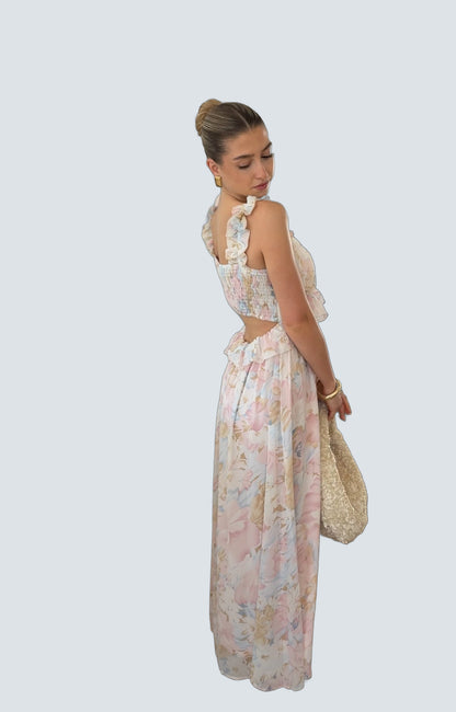 Vestido Soof de Flores - fondo gris