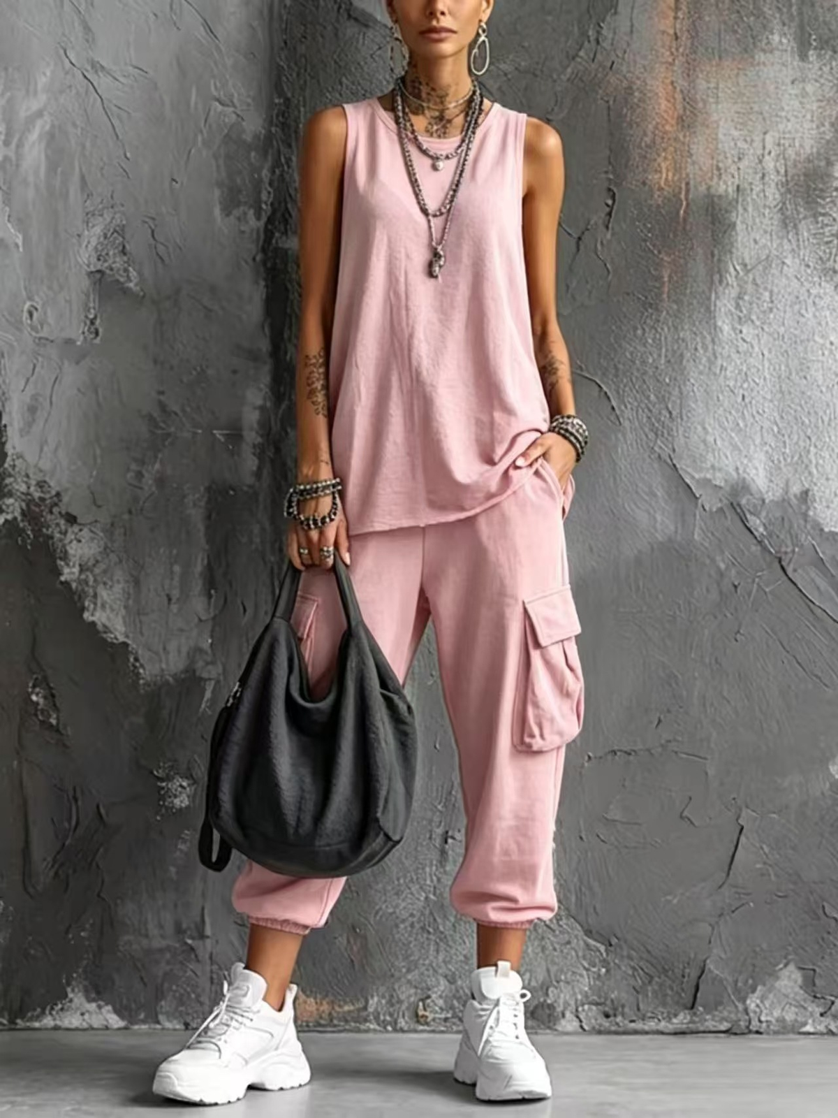 Conjunto Casual - Verde Militar