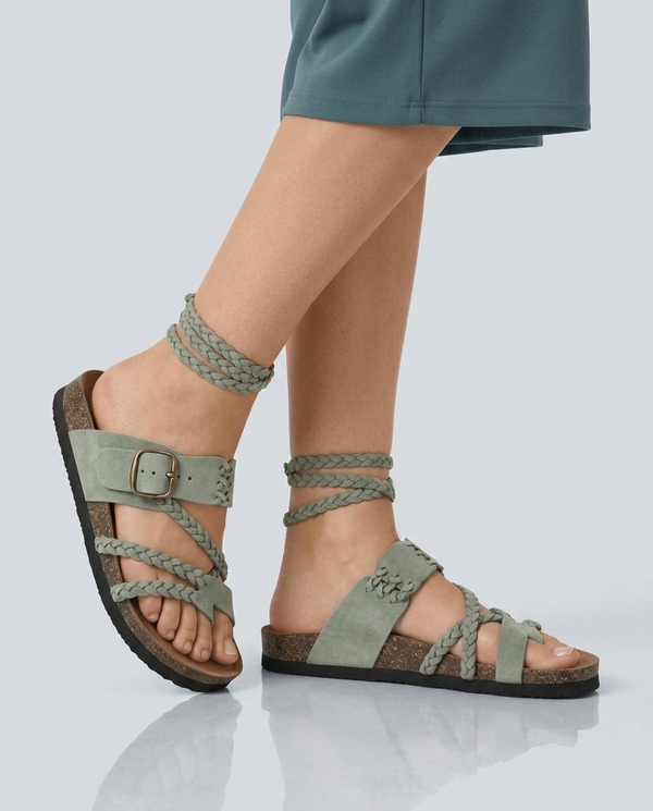Ελίζα | Ρωμαϊκό Σανδάλι Πλεγμένο Boho Chic