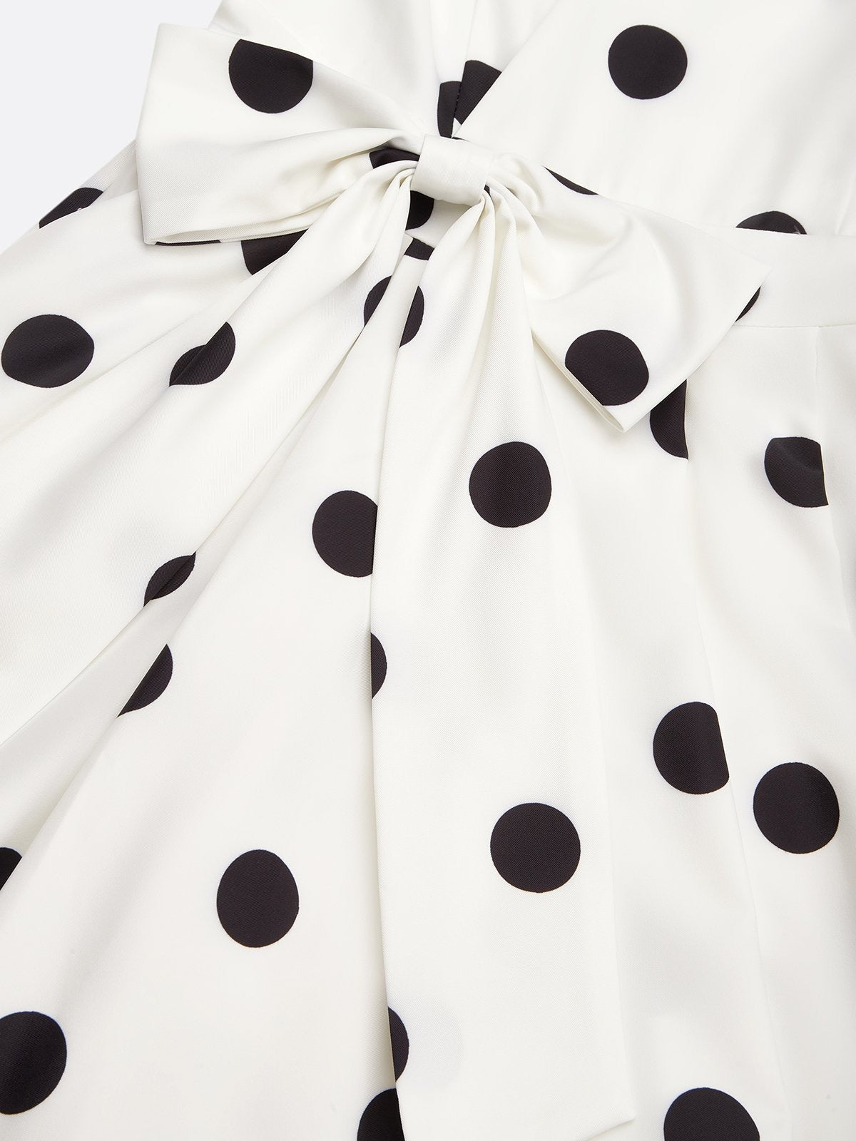 Vestido Midi Blanco Sin Mangas con lunares