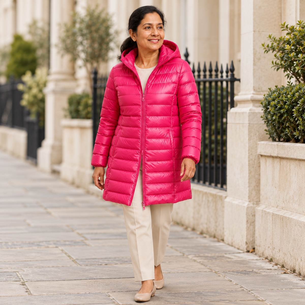 Maison | Lightweight Hooded Puffer Coat