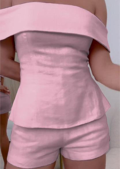 Conjunto de Dos Piezas con algodón y lino - Negro